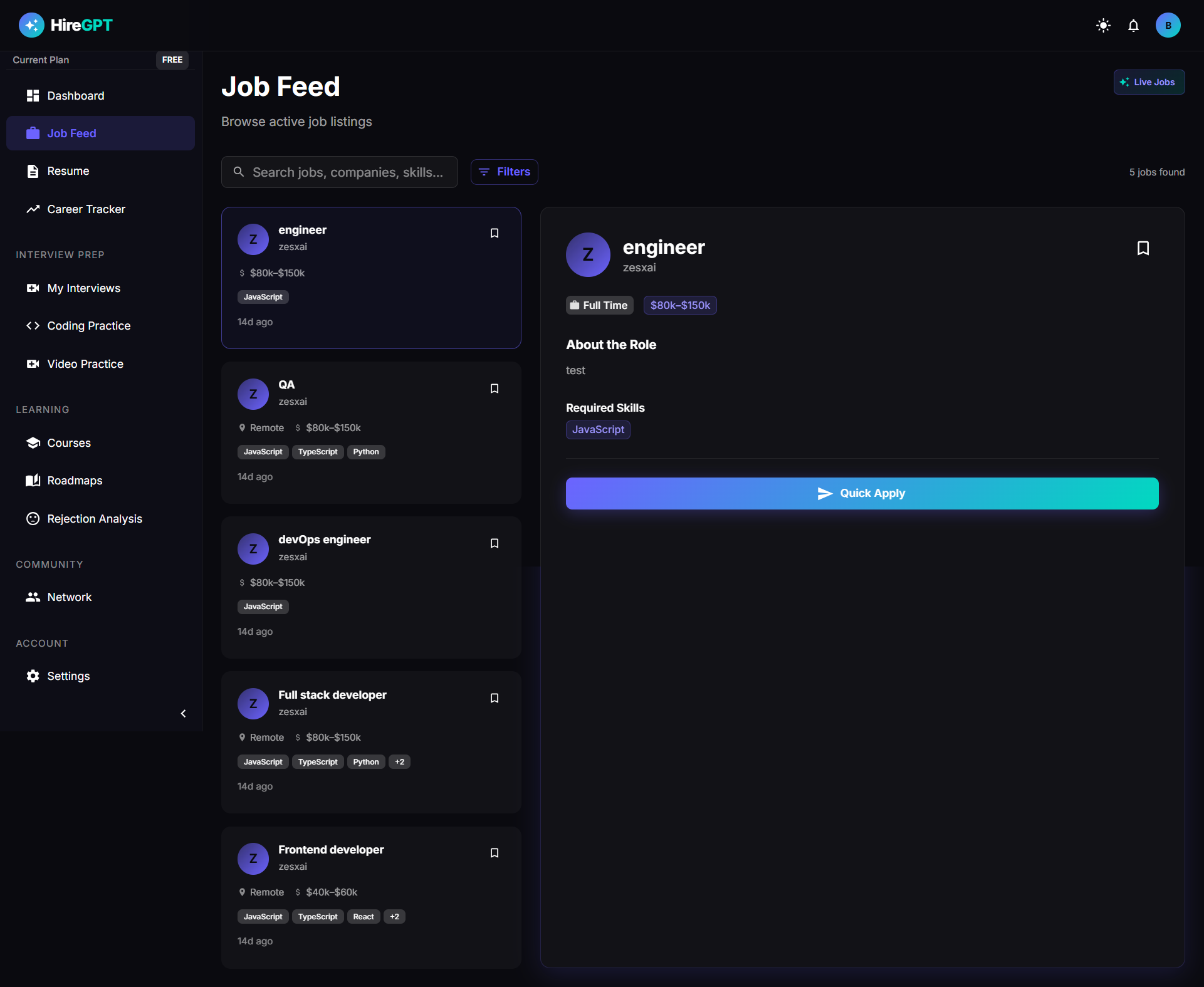 HireGPT AI-Powered Hiring & Career Platform